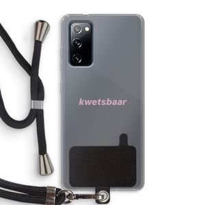 kwetsbaar: Samsung Galaxy S20 FE / S20 FE 5G Transparant Hoesje met koord