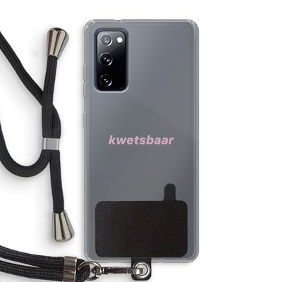 kwetsbaar: Samsung Galaxy S20 FE / S20 FE 5G Transparant Hoesje met koord