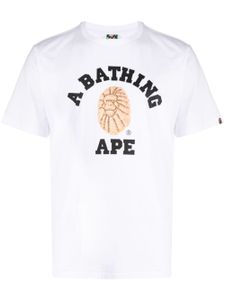 A BATHING APE® t-shirt Jewels College en coton - Blanc