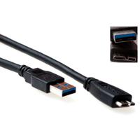 ACT SB3029 USB-kabel 1 m USB 3.2 Gen 1 (3.1 Gen 1) USB A Micro-USB B Zwart - thumbnail