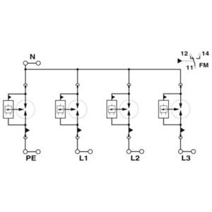 Phoenix Contact 2908264 FLT-SEC-P-T1-3S-440/35-FM Overspanningsveilige afleider 1 stuk(s)