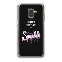 Sparkle quote: Samsung Galaxy A8 (2018) Transparant Hoesje