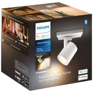 Philips Lighting Hue LED-plafondspots 871951433820300 Hue White Amb. Runner Spot 1 flg. weiß 350lm inkl. Dimmschalter GU10 5 W