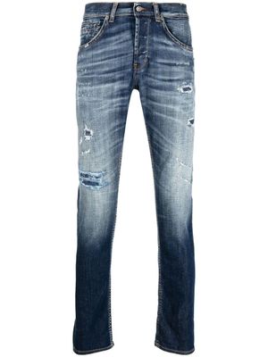 DONDUP jean slim à effet délavé - Bleu