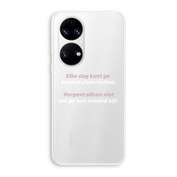 gij zijt ook iemand: Huawei P50 Transparant Hoesje