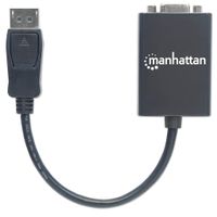 Manhattan 151962 DisplayPort / VGA Adapter [1x DisplayPort stekker - 1x VGA-bus] Zwart UL gecertificeerd 15.00 cm - thumbnail
