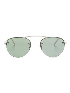 Saint Laurent Eyewear lunettes de soleil SL 575 à monture ronde - Or