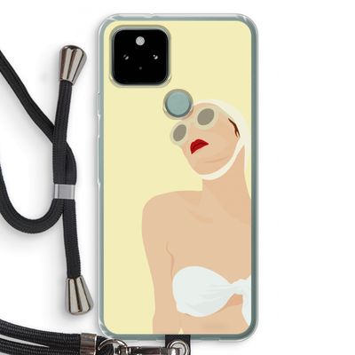 Summer: Pixel 5 Transparant Hoesje met koord