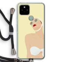 Summer: Pixel 5 Transparant Hoesje met koord