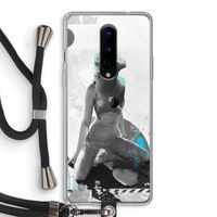 I will not feel a thing: OnePlus 8 Transparant Hoesje met koord