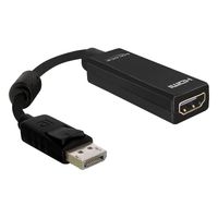 DeLOCK 61849 video kabel adapter 0,125 m DisplayPort HDMI Type A (Standaard) Zwart - thumbnail