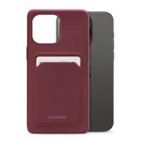Mobilize Rubber Gelly Card Case Apple iPhone 15 Pro Max Matt Bordeaux