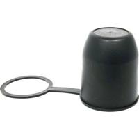 Trekhaakdop - zwart - kunststof - met ring - auto accessoire