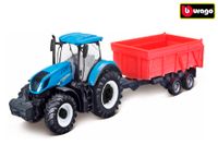 Burago tractor New Holland T7.315 met kiepwagen