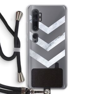 Marmeren pijlen: Xiaomi Mi Note 10 Transparant Hoesje met koord