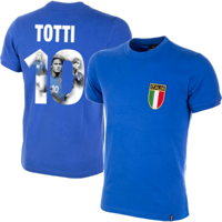 Italië retro voetbalshirt 1970's + Totti 10 (Photo Style)