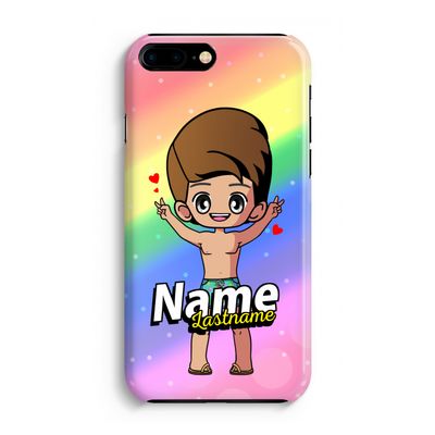 Chibi Maker man: Volledig Geprint iPhone 7 Plus Hoesje