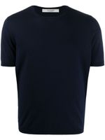 D4.0 t-shirt en maille fine - Bleu - thumbnail