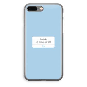 Reminder: iPhone 8 Plus Transparant Hoesje