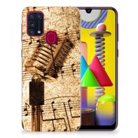 Samsung Galaxy M31 | Siliconen hoesje | met foto Bladmuziek