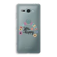 Happy days: Sony Xperia XZ2 Compact Transparant Hoesje