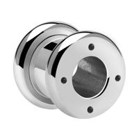 Tunnel met Hole for attachment Chirurgisch staal 316L Tunnels & Plugs