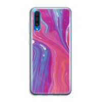 Paarse stroom: Samsung Galaxy A50 Transparant Hoesje Paarse stroom: Samsung Galaxy A50 Transparant Hoesje