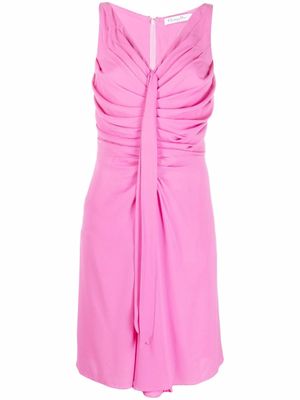 Christian Dior Pre-Owned robe drapée à design sans manches (années 2010) - Rose