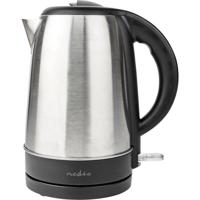 Nedis KAWK340EAL Waterkoker Controlelampje Aantal/Volume: 1.7 l Zilver, Zwart