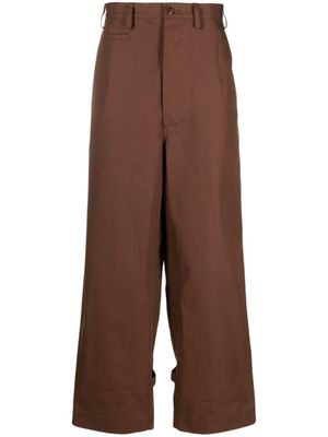 Kenzo pantalon droit à trois poches - Marron