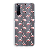Flamingoprint groen: OnePlus Nord CE 5G Transparant Hoesje