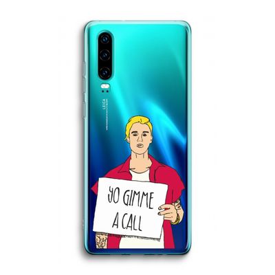 Gimme a call: Huawei P30 Transparant Hoesje