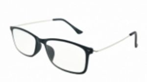 HIP Leesbril zwart/metaal +3.0