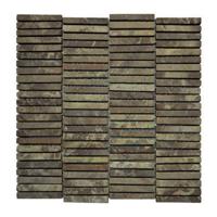 Stabigo Parquet V 1x7.3 Moccacino mozaiek 30x30 cm bruin mat