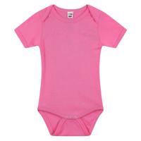 Basic rompertje voor babys - roze - katoen - 240 grams - baby kleding - kraamcadeau Basic rompertje voor babys - roze - katoen - 240 grams - baby kleding - kraamcadeau