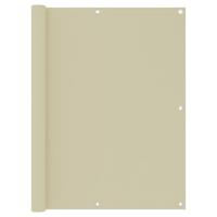 VidaXL Balkonscherm 120x400 cm oxford stof crème
