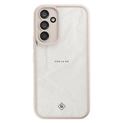Samsung Galaxy A54 beige case - Vive la vie