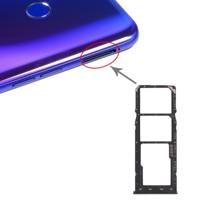 SIM-kaart lade + SIM-kaart lade + micro SD-kaart lade voor OPPO Realme 3 Pro (zwart)