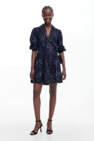 Minijurk gezichten - BLUE - XL