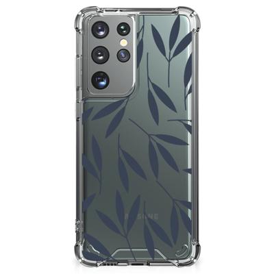 Samsung Galaxy S21 Ultra Case Leaves Blue Samsung Galaxy S21 Ultra Case Leaves Blue