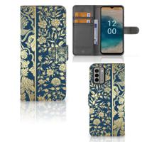 Nokia G22 Hoesje Beige Flowers