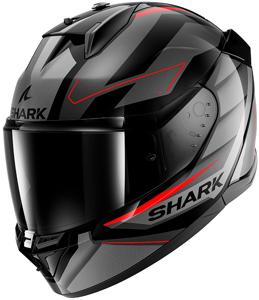 SHARK D-Skwal 3 Sizler, Integraalhelm, Zwart-Antraciet-Rood KAR