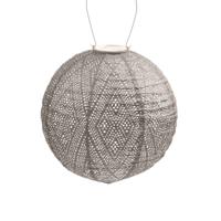 Round dia. 30 cm Ikat licht taupe lampion - Lumiz - thumbnail