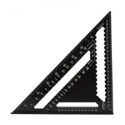 Hoek liniaal meetinstrument voor houtbewerking Square layout gauge (12 inch zwart)