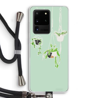 Hang In There: Samsung Galaxy S20 Ultra Transparant Hoesje met koord