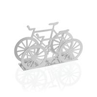 Servethouder Versa Wit Metaal Keramisch Staal Ijzer 4,5 x 9,5 x 16,5 cm Fiets