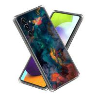 Samsung Galaxy A15 Stijlvolle Ultradunne TPU Hoesje - Kleurrijke Wolken