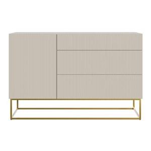 NADUVI Collection Vesper Dressoir - B 140 cm - Greige / Goud