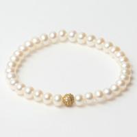 Lancaster JLA-BR-SB-6-WH 16 mm Dames armband