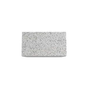 Storke Edge staand badmeubel 95 x 52 cm beton donkergrijs met Tavola enkel wastafelblad in mat wit/zwart terrazzo